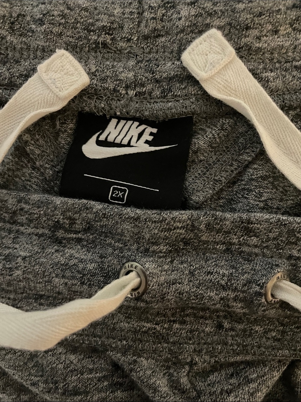 Nike Women's Sportswear Gym Vintage Capri Sweatpants Heathered Gray XXL - Picture 3 of 9